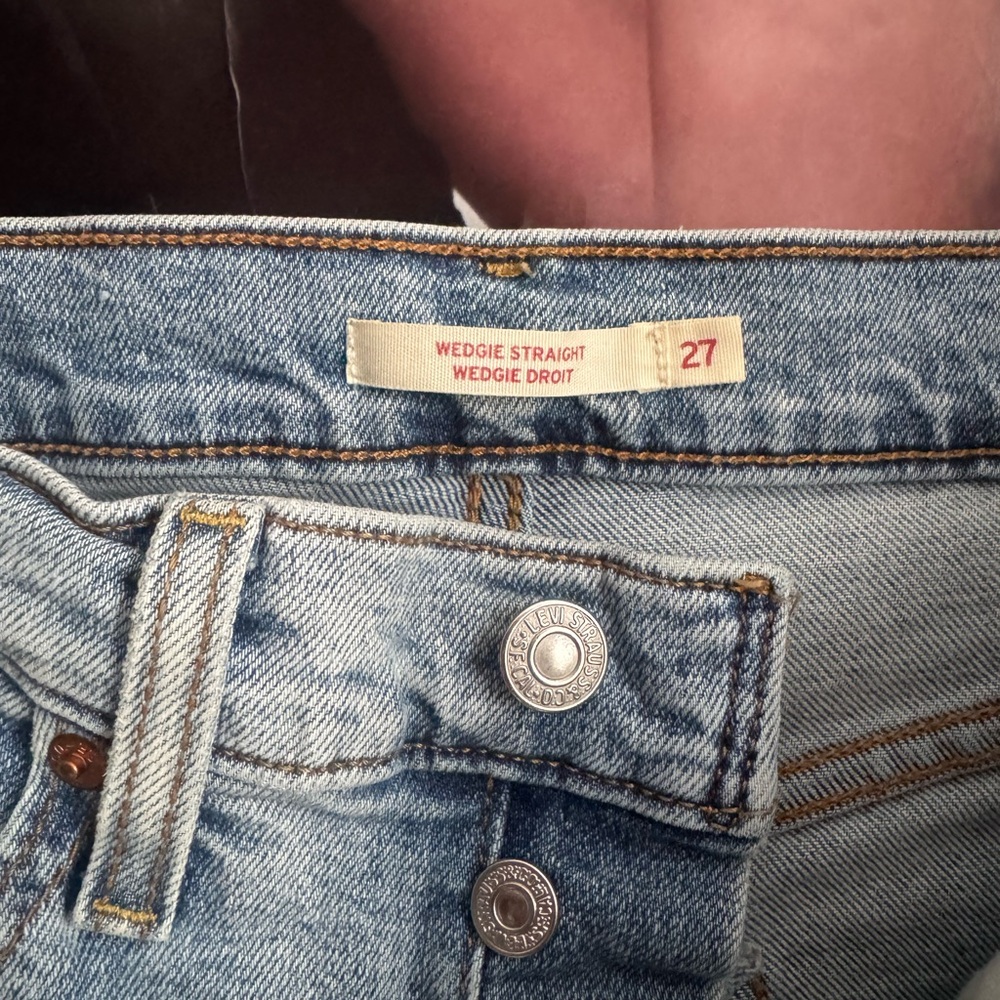 Levi's Light Blue Distressed High Rise Jeans - Picture 3 of 8